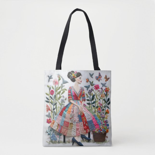 Flower Women Tote  (Front)