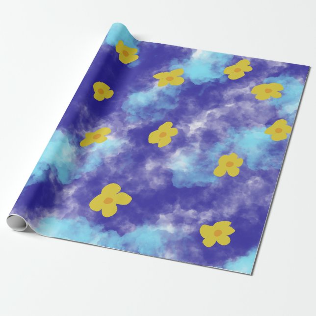 Flower Wrapping Paper (Unrolled)
