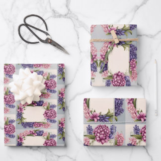 Flower Wrapping with space for your message Wrapping Paper Sheets