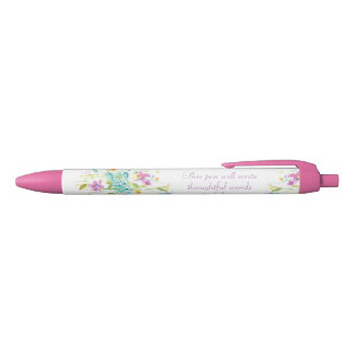 Flower writing ink pen