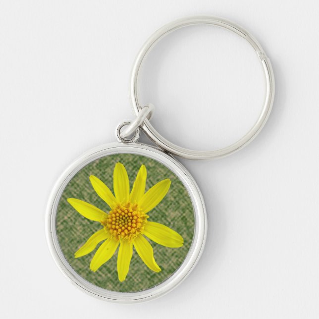 Flower Yellow Arnica Photo Keychain (Front)