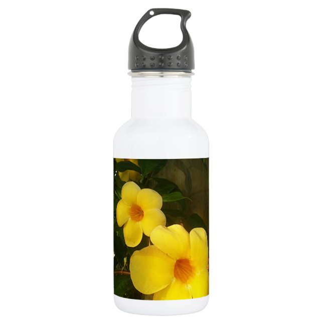 Flower Yellow Cocoa Beach 2014 jGibney The MUSEUM Water Bottle (Front)