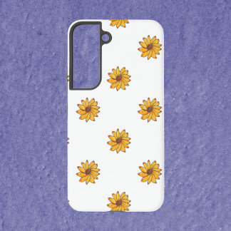 Flower Yellow Marker Ink Pattern Samsung Galaxy S22 Case