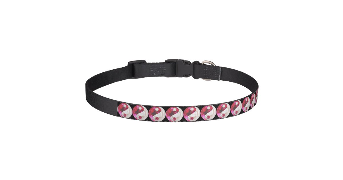 Flower Yin Yang Dog Collar Zazzle