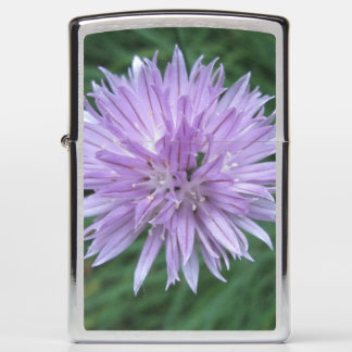 Flower Zippo Chrome Lighter
