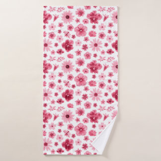 flowerbed bath towel