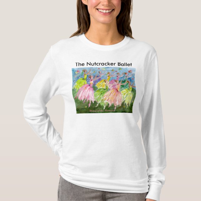flowerdancers., The Nutcracker Ballet T-Shirt (Front)