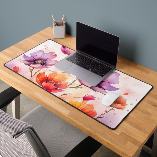 Flowered  desk mat (Office 2)
