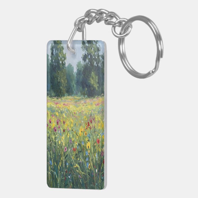Flowered field keychain (Back Right)