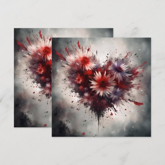 Flowered Heart (Front/Back)