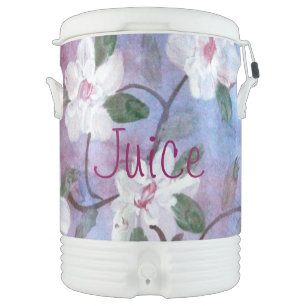 Flowered Juice Jug Beverage Cooler