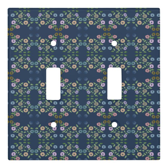 Flowered Light Switch Cover (Front)
