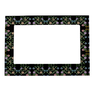 Flowered Magnetic Decorative Photo Frame