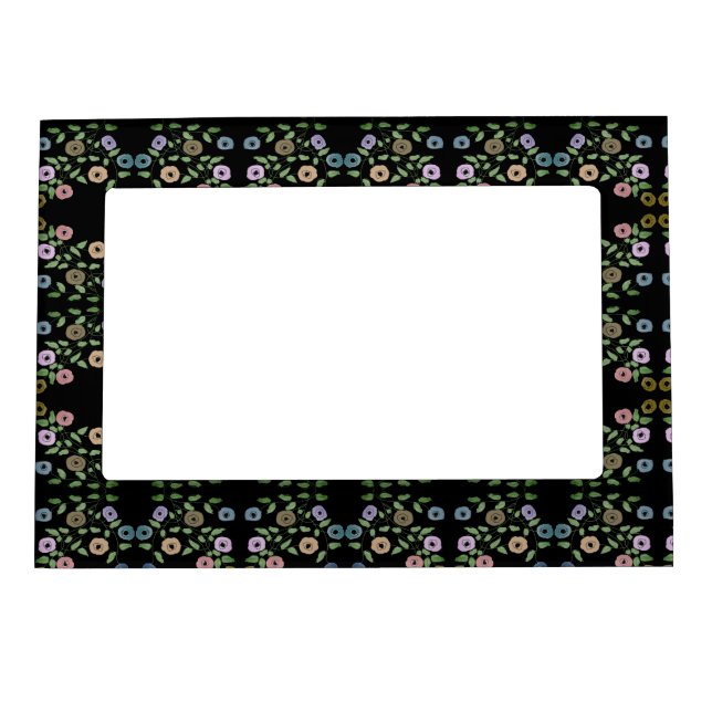 Flowered Magnetic Decorative Photo Frame (Front)
