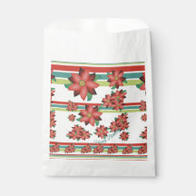 Flowered Paper Cookie Bag