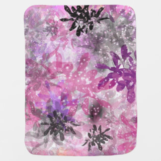 Flowered Pink Baby Blanket