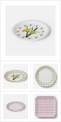 Flowered Plates