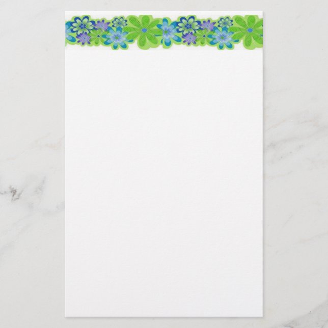 Flowered Stationery (Front)