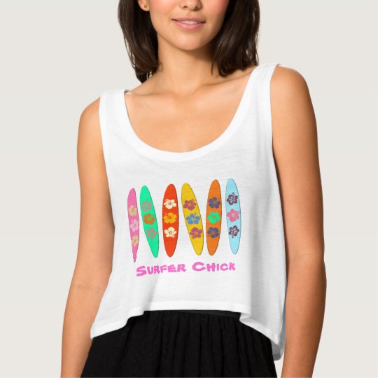 Flowered Surfboards Tank Top