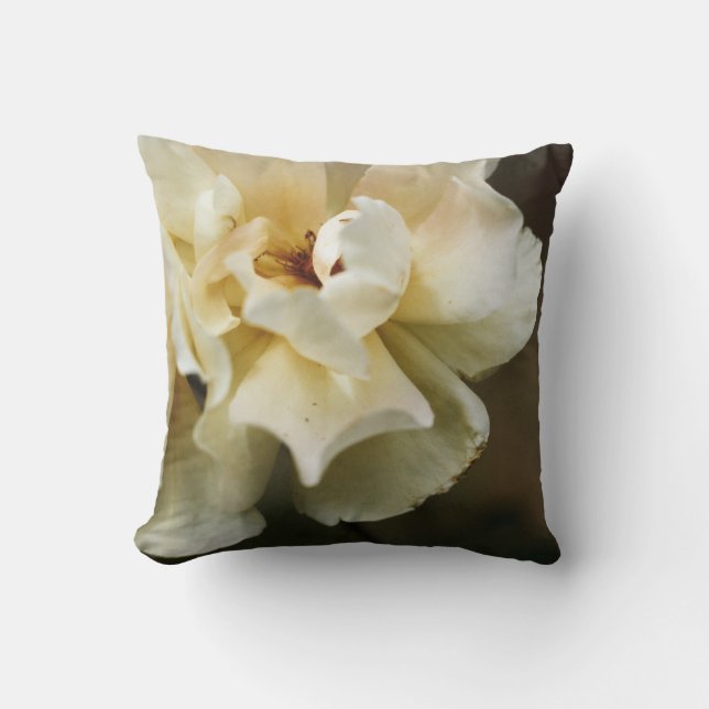 Flowered Throw Pillow (Front)