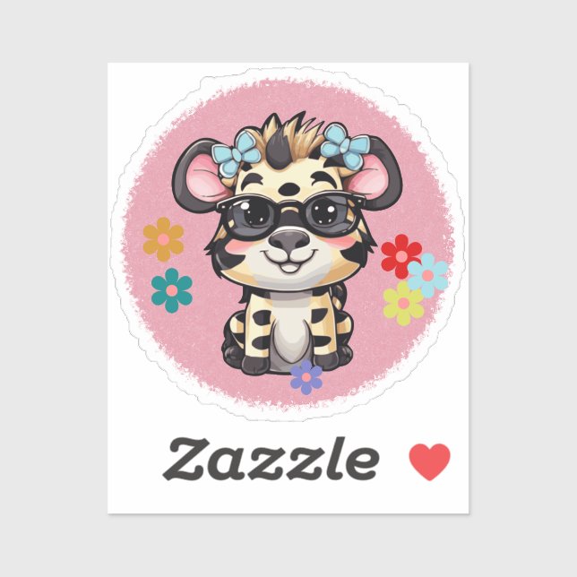 flowered tigrita sticker (Sheet)