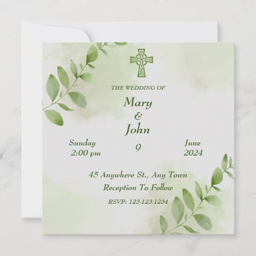 Flowered Wedding Invitation