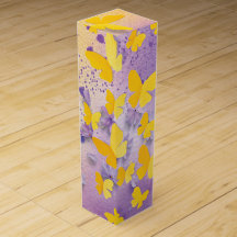 Flowered Wine Gift Box