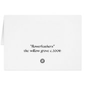 flowerfeathers cards (Back Horizontal)