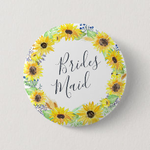Flowerfields Bridesmaid Button