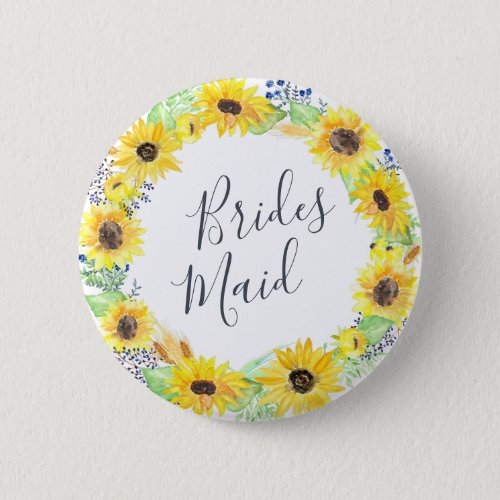 Flowerfields Bridesmaid Button