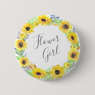 Flowerfields Collection Flower Girl Button