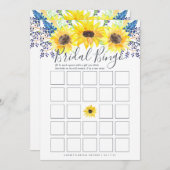 Flowerfields Double-Sided Bridal Shower Game (Front/Back)