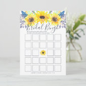 Flowerfields Double-Sided Bridal Shower Game (Standing Front)