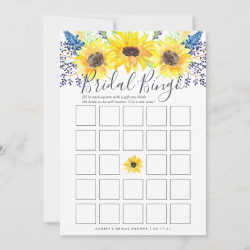 Flowerfields Double_Sided Bridal Shower Game