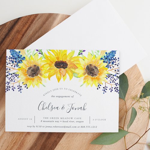 Flowerfields Engagement Party Invitation