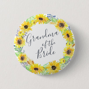 Flowerfields Grandmother of the Bride Button