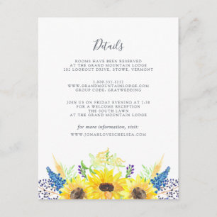 Flowerfields Guest Information Card