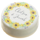 Flowerfields Personalized Wedding Chocolate Covered Oreo (Angled)