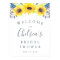 Flowerfields | Sunflower Bridal Shower Welcome
