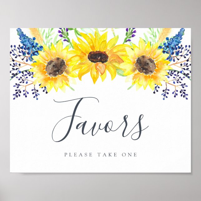 Flowerfields Wedding Favor Sign (Front)
