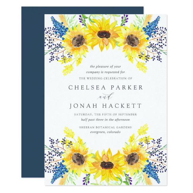 Flowerfields Wedding Invitation