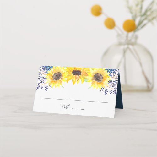 Flowerfields Wedding Place Card