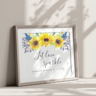 Flowerfields Wedding Sparkler Sendoff Sign