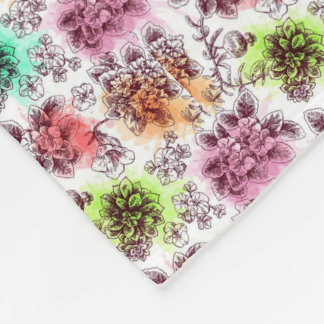 Flowerful Fleece Blanket
