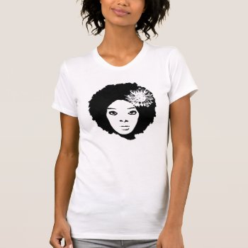 Flowerhair T-shirt by NewNaturalHair at Zazzle