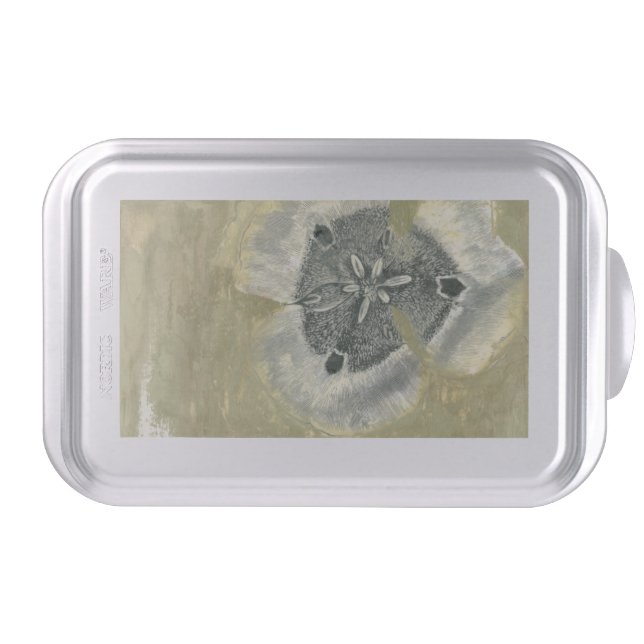 Flowerhead Abstract with Glazed Texture Cake Pan (Front)