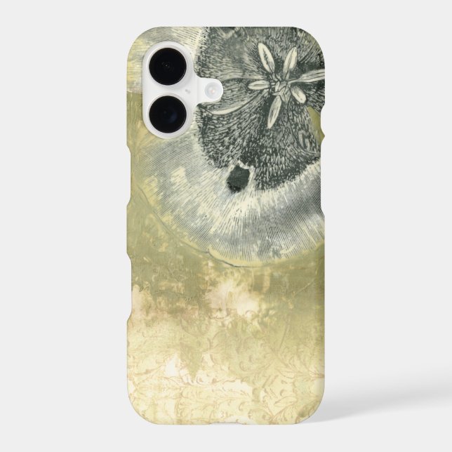 Flowerhead Abstract with Glazed Texture Iphone Case (Back)