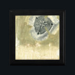 Flowerhead Abstract with Glazed Texture Keepsake Box<br><div class="desc">A glazed jade green celadon tone surrounds this abstract flowerhead piece created by Jennifer Goldberger. You can almost feel the texture under your fingers. A beautiful piece that would look great on your wall or as a print on a t-shirt!</div>