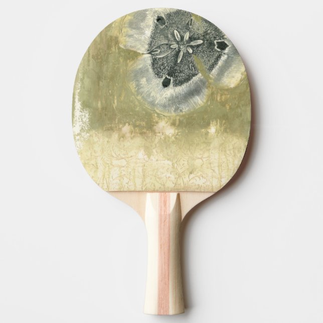 Flowerhead Abstract with Glazed Texture Ping-Pong Paddle (Front)