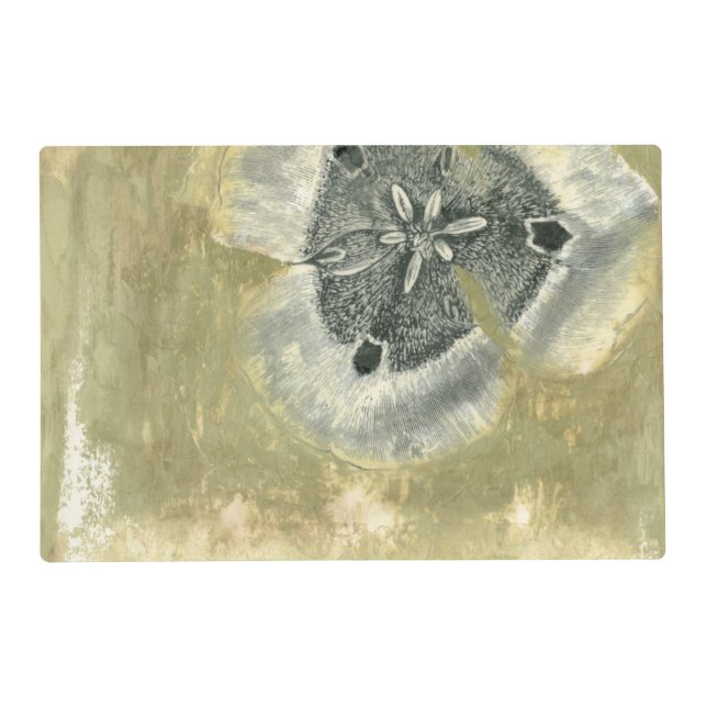 Flowerhead Abstract with Glazed Texture Placemat (Front)